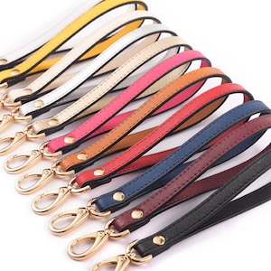 2 Pieces Genuine Leather Wrist Strap For Wallet, Clutch, Or Keychain - Hot Pink Replacement Wristlet Strap, 7.5 Inch - View #9