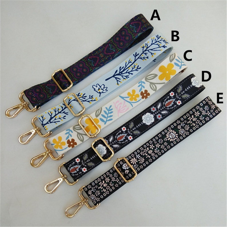 5Chaos Replacement Purse Strap - Adjustable 1.5" Wide Nylon Crossbody Bag Strap, Maroon