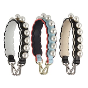 Pearl Purse Chain, AA Luster and Stainless Steel, Metal Shoulder Handbag  Strap, Bag Strap for Cell Phone, Handle Chain 