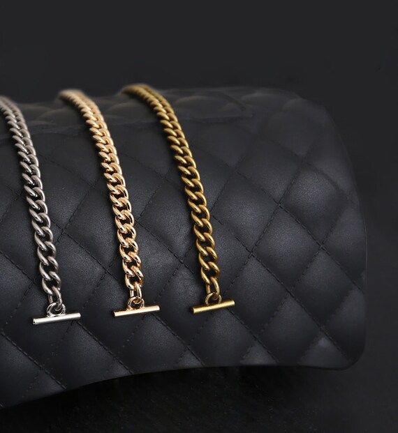 Purse Chain Strap Gold Handle Shoulder Crossbody Handbag Metal Replacement  7mm