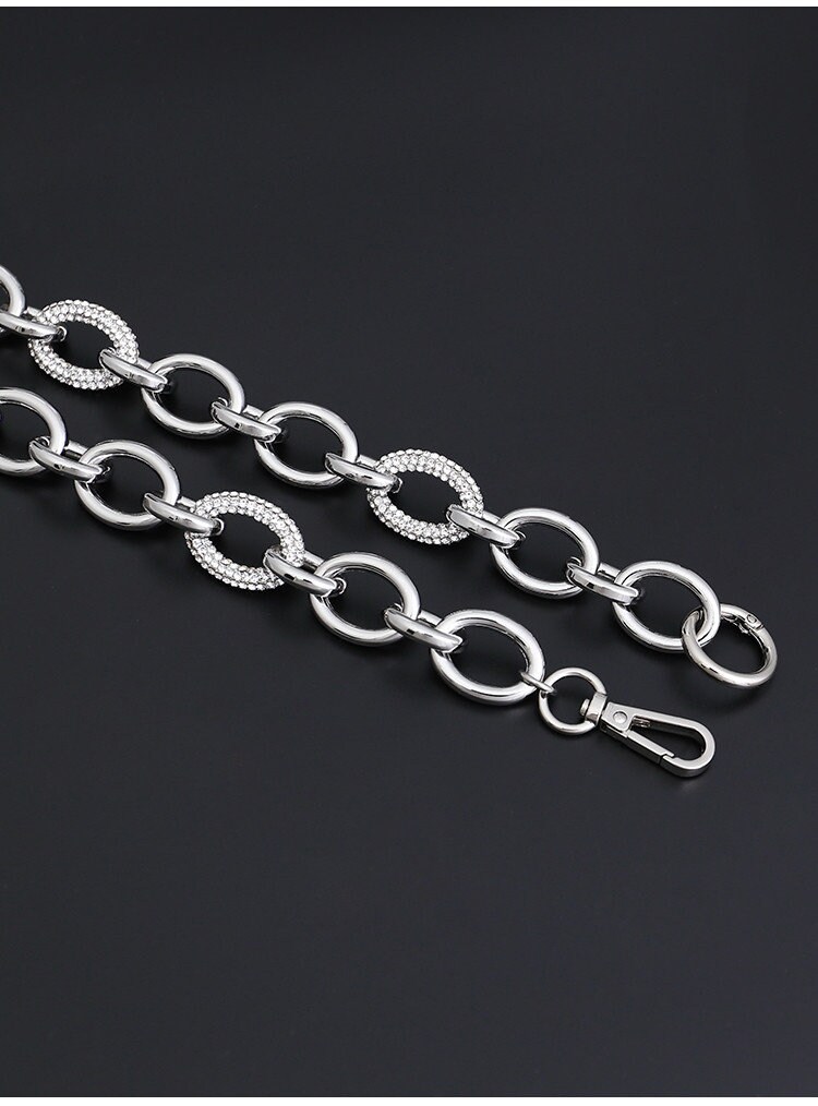 38/43CM High Quality Alloy Silver Purse Chain Strap Bag Etsy UK