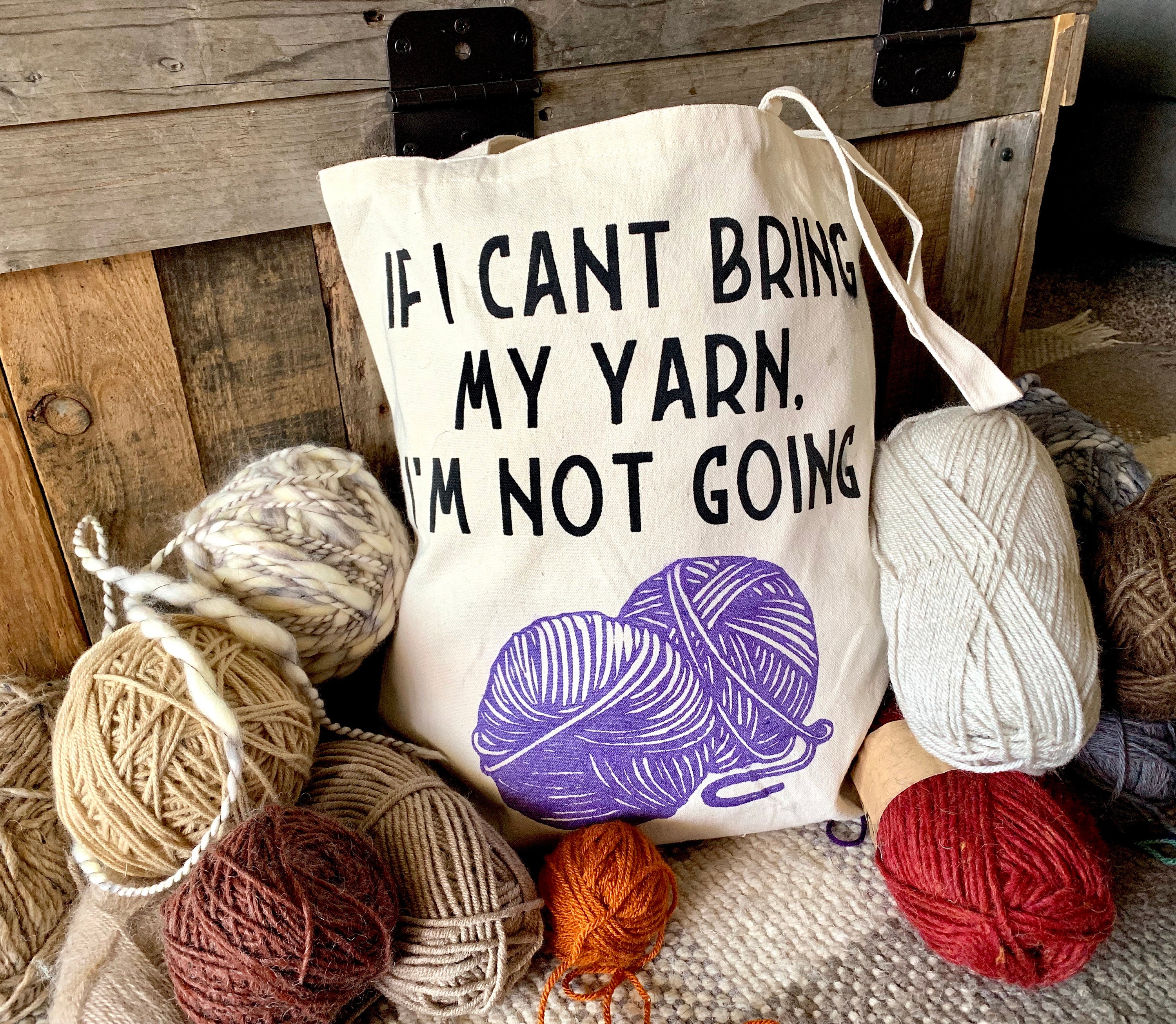If I Can't Take My Yarn I'm Not Going - Funny Tumbler for Knitters and –  Jammin Threads