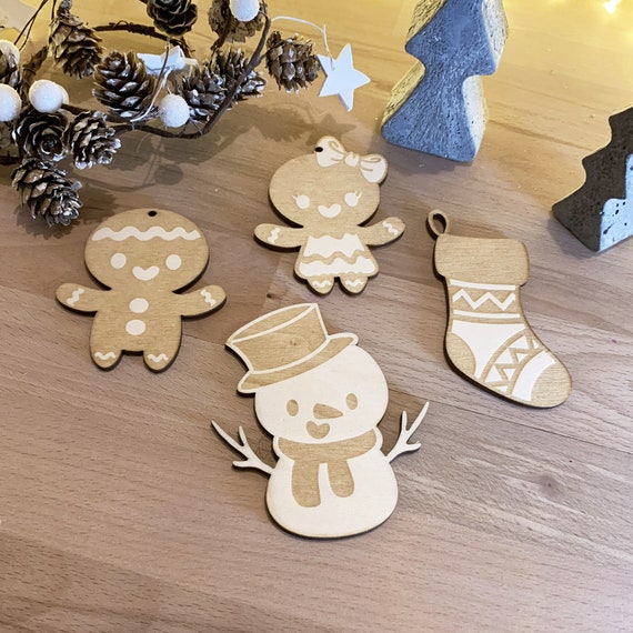 Creative Deco Décoration De Noël Personnalisée En Contreplaqué De 3 Mm