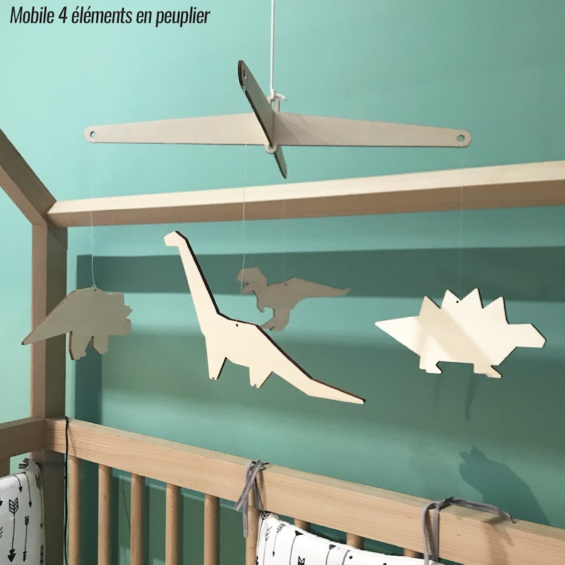 Mobile En Bois Dinosaure C D U00e9coration Chambre Enfant B U00e9b U00e9 Toys Games Baby Toddler Toys Kromasol Com