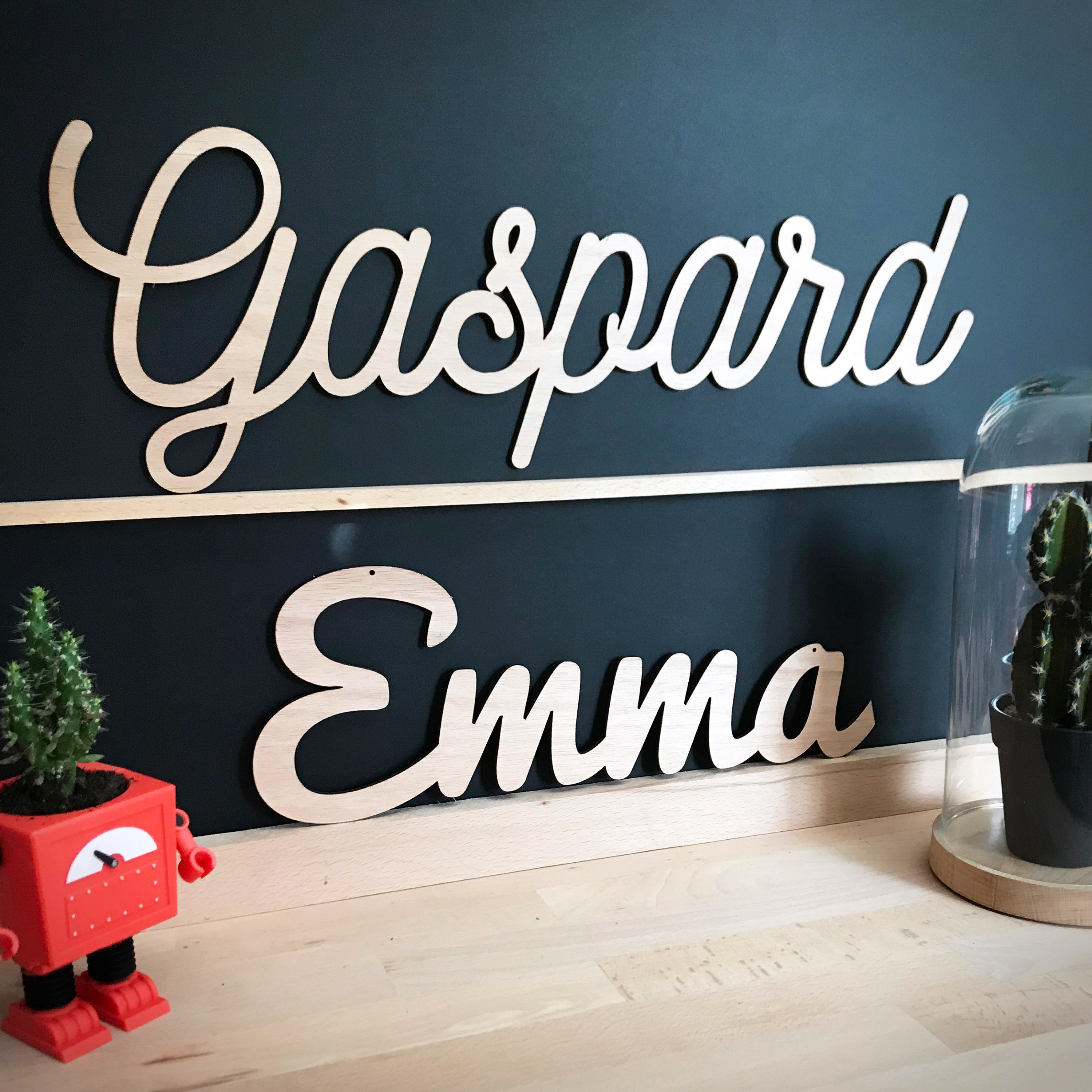 Prenom En Bois Taille M 10 Finitions De Bois 12 Etsy