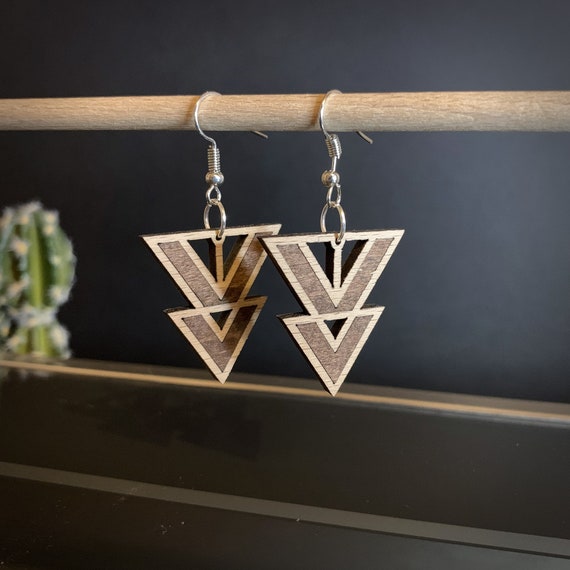 Etsy triangle earrings deals