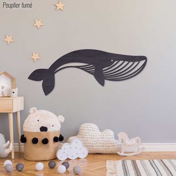 Wooden Whale Wall Decor Etsy