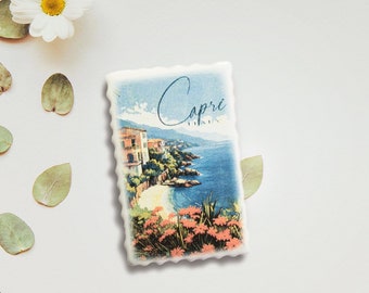 Magnets home-decor, Capri Souvenir Magnet, Decorative Magnets, Ceramic Magnets, Collection of magnets from the beautiful island of Capri.