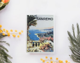 Sanremo Magnet, Sanremo Italy Vintage Advertising, Souvenir Italy Art Travel Magnet Sanremo, Home Decor, Art Gift Idea Italian
