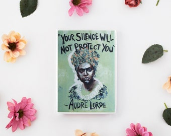 Audre Lorde Magnet Quote , Sisterhood Gifts, Feminism Art, Refrigerator Magnets Door, Office Best Friend Gifts, Women's Day Gift