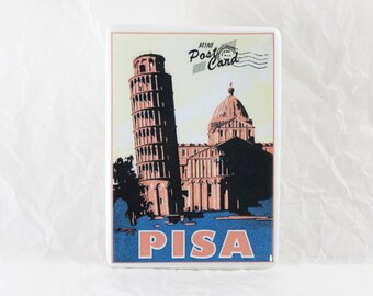 Pisa Magnet, Pisa Tower Souvenir, Vintage Fridge Magnets Leaning Tower of Pisa Tuscany, Landmark Memories Italy Travels