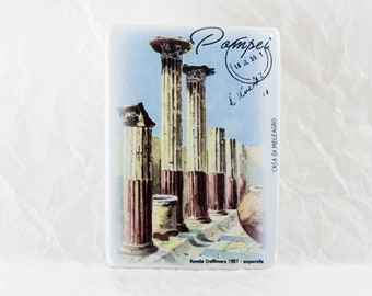 Pompeii Magnet Travel Souvenir, Meleagro House Fridge Magnets, Souvenir of Antique Pompeii, Original Souvenir, Best Friend Gifts, Art Deco