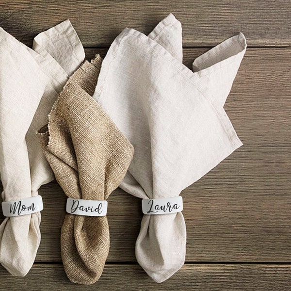 Wedding Napkin Rings Etsy