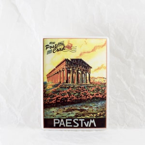 Paestum Magnet, Best Friend Gifts Souvenir Magnets, Paestum,Italy Vintage Travel Magnet, Souvenir for Magnet Collectors, Customized Handmade