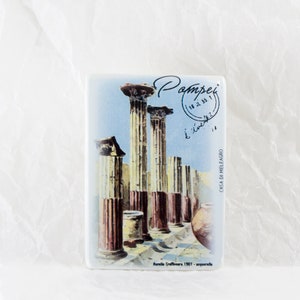 Pompei Magnete Souvenir Viaggio, Calamita Frigo, Casa di Meleagro Pompeii Illustrazione Retrò, Ricordo di Pompei Antica, Souvenir Originale