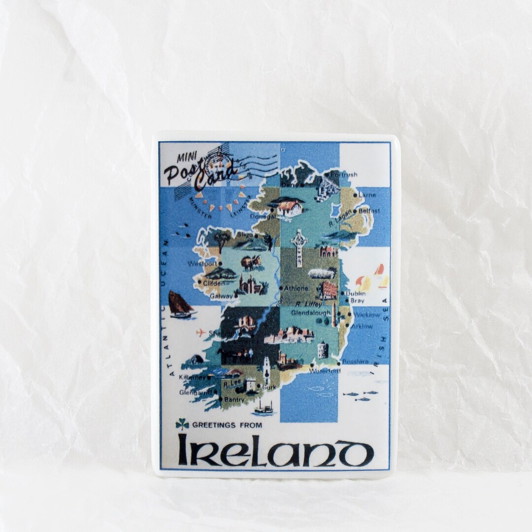 Ireland Map Refrigerator Irish Souvenir Kitchen, Office