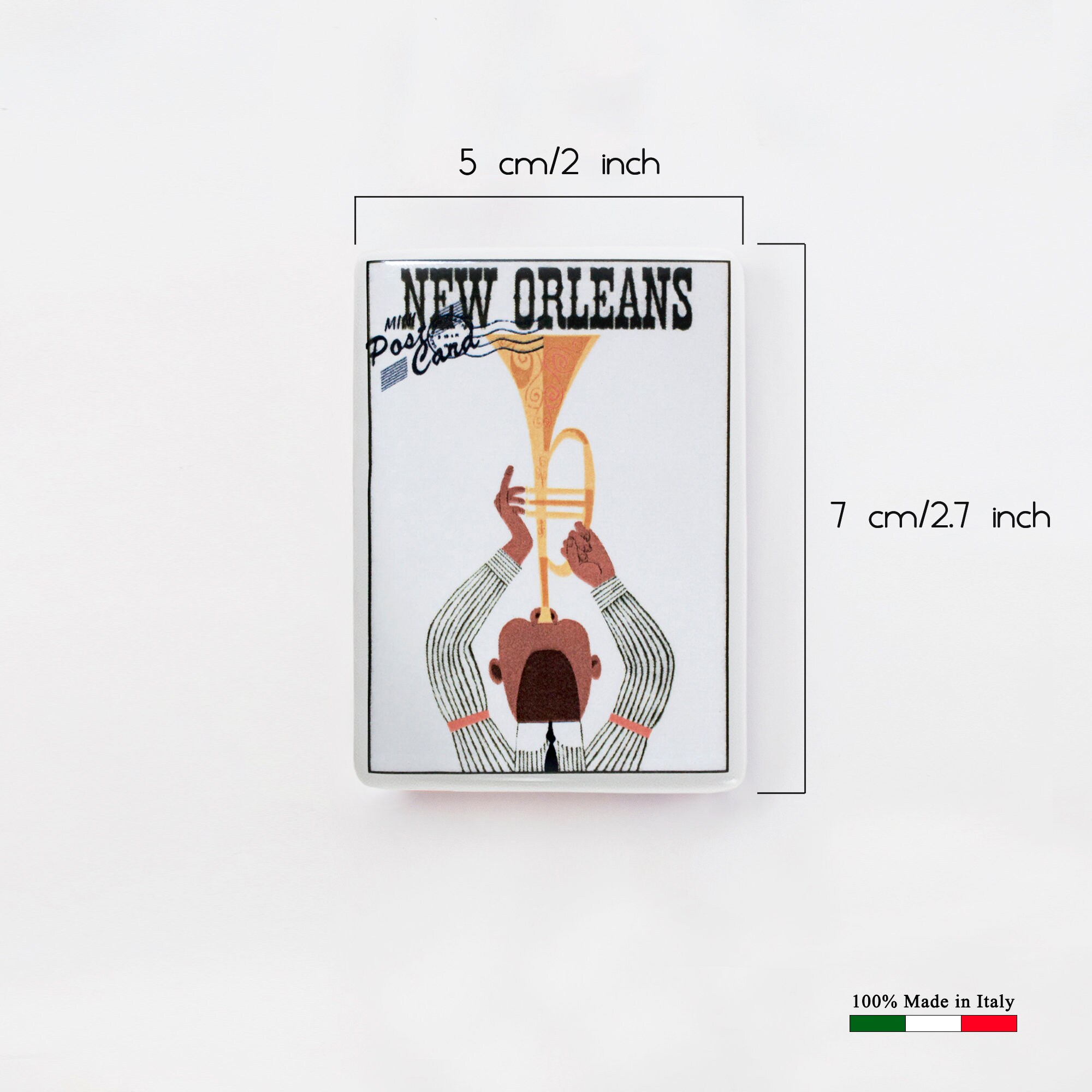 New Orleans Vintage Travel Poster Fridge of Etsy