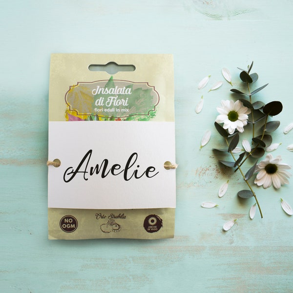 Wildflower Seed Mix Packet, Wedding Party Favors & Gifts, Eco-Friendly Favors, Bridal Shower Party Favor, Personalized Seeds