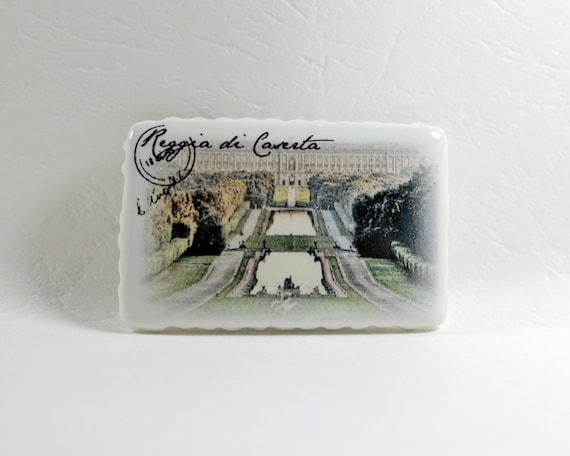 Calamite magneti frigo della incantevole Reggia di Caserta, Souvenir di  Caserta, Italy, Regalo Souvenir di Caserta -  Italia