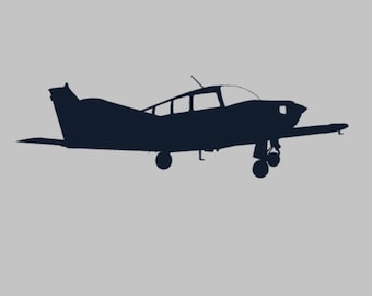 B19 飛行機シルエット ビニールデカール 1色 あらゆる色! ウィンドウステッカー