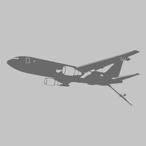 KC-46 Pegasus Jet Aircraft Silhouette Vinyl Decal One Color ANY Color! Window Sticker