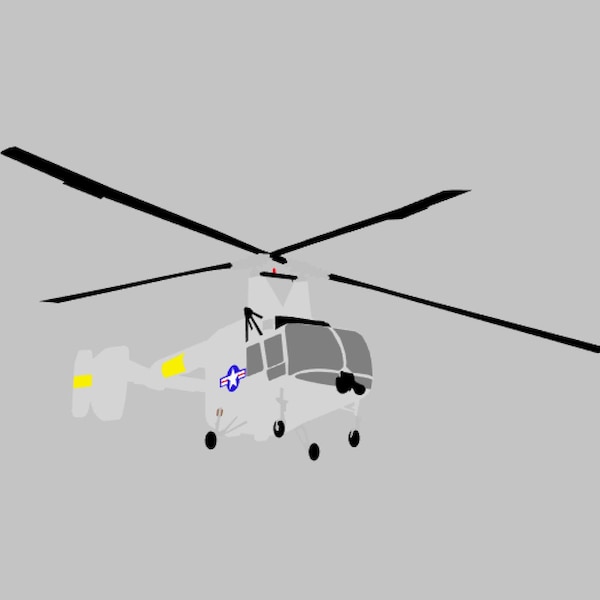 HH-43 Helicopter Multi-colored Hand Assembled VIP Vinyl Decal Window Sticker