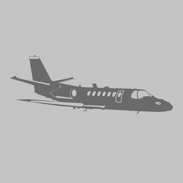 UC-35 Citation Silhouette Vinyl Decal One Color ANY COLOR! Window Sticker