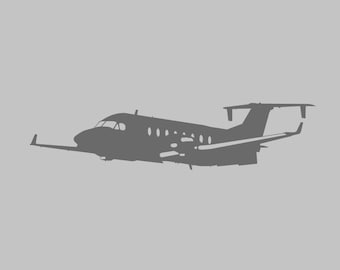 C-12J 飛行機シルエット ビニールデカール 1色 どんな色でもOK! ウィンドウステッカー