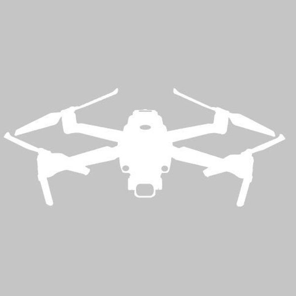 DJI Mavic 2 Drone Silhouette Vinyl Decal One Color ANY COLOR! Window Sticker