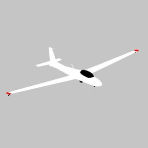 Glider Hand Assembled Multi-colored VIP Vinyl Decal Window Sticker
