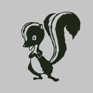 Sticker vinyle Skunk Silhouette - Sticker pour fenêtre une couleur - N'IMPORTE QUELLE COULEUR