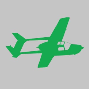 C337 Airplane Silhouette Vinyl Decal One Color ANY COLOR! Window Sticker