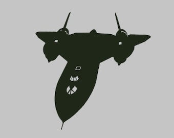 Sr 71 Blackbird Silhouettes - Etsy