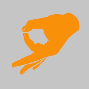 Gotcha Fingers Vinyl Decal- One Color ANY COLOR! Window Sticker