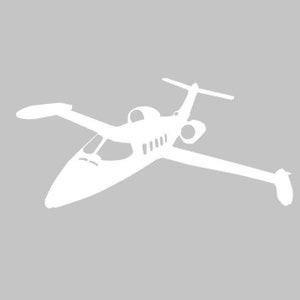 L35 Jet Aircraft Silhouette Vinyl Decal One Color ANY COLOR! Window Sticker