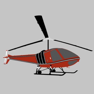 280C Helicopter Multi-Colored Hand Assembled VIP Vinyl Decal Window Sticker