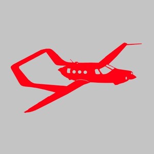 Adam A500 Airplane Silhouette Vinyl Decal One Color ANY COLOR! Window Sticker