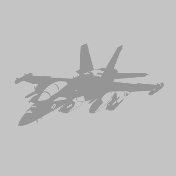 EA-18G Growler Jet Aircraft Silhouette Vinyl Decal One Color ANY Color! Window Sticker
