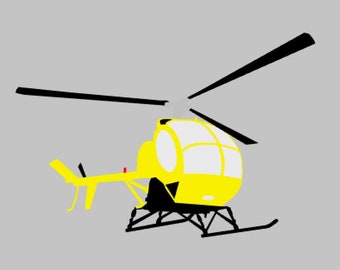 S300C Helicopter VIP Multi-colored Hand Assembled Vinyl Decal Window Sticker