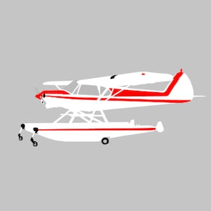 FloatPlane Airplane Hand Assembled Multi-colored VIP Vinyl Decal Window Sticker