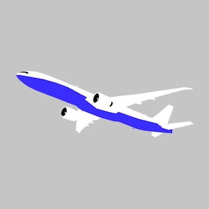 Adesivo per finestrino in vinile VIP multicolore assemblato a mano con aereo a reazione B777