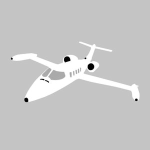 L35 C-21A Airplane Hand Assembled Multi-colored VIP Vinyl Decal Window Sticker