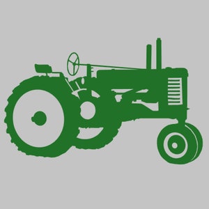 Model A Tractor Silhouette Vinyl Decal One Color ANY COLOR! Window Sticker