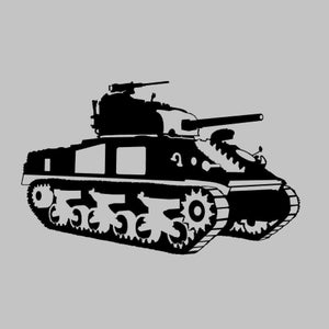 M4 Sherman Silhouette Vinyl Aufkleber Einfarbig JEDER FARBE! Fensteraufkleber