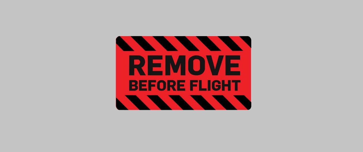 Remove Before Flight VIP Multi-colored Vinyl Decal! Helicopter Airplane  Window Sticker