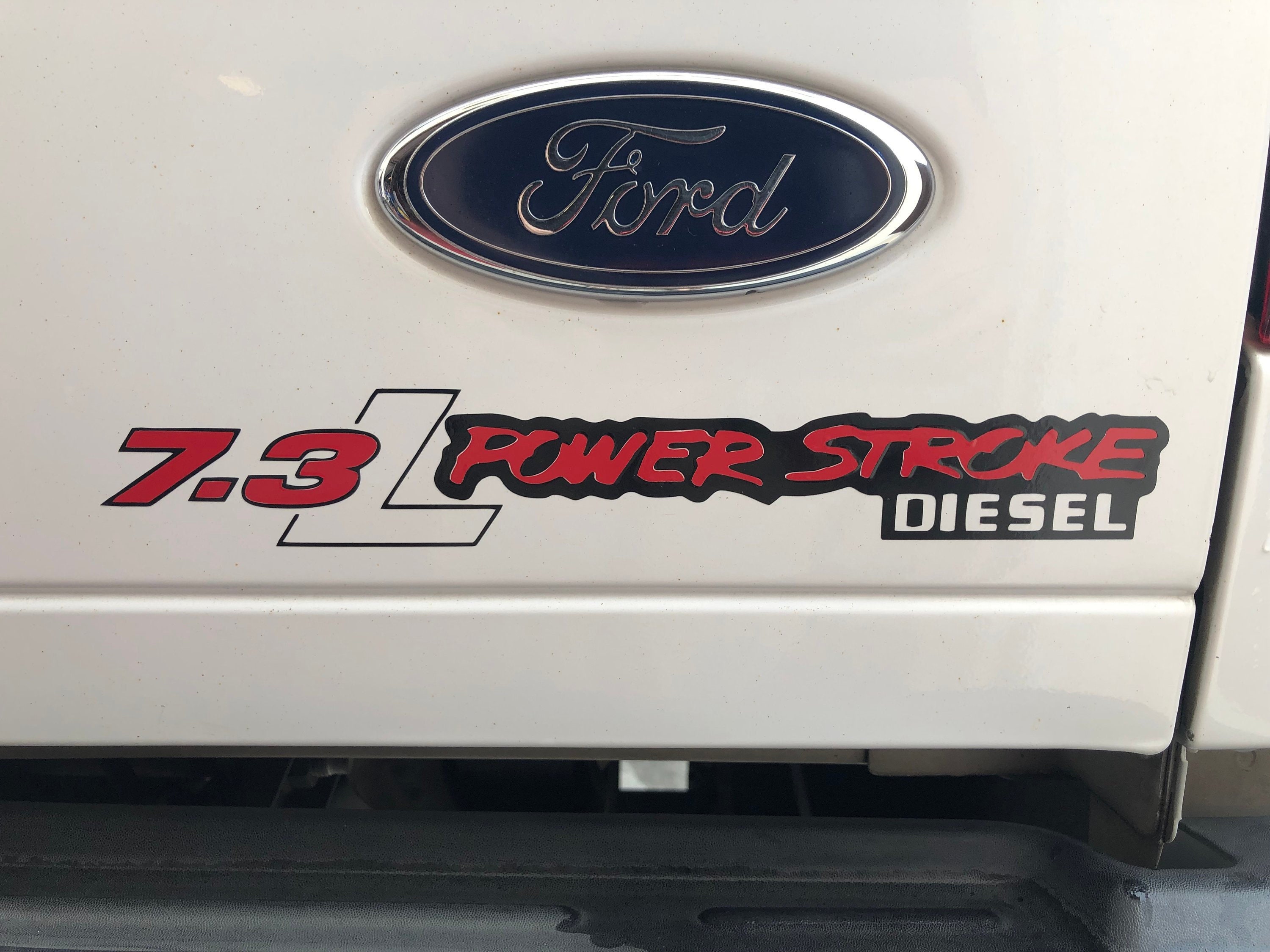 7.3L Powerstroke Diesel Decal: Hand Assembled Vinyl Sticker - Etsy Norway, image size:3000x2250