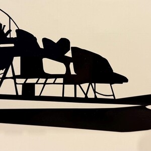 Airboat Silhouette Vinyl Decal One Color ANY COLOR! Window Sticker - Etsy