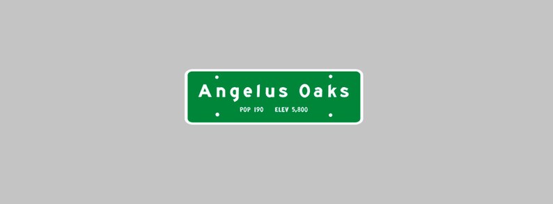 Angelus Oaks City Sign VIP Vinyl Decal!!! Window Sticker - Etsy