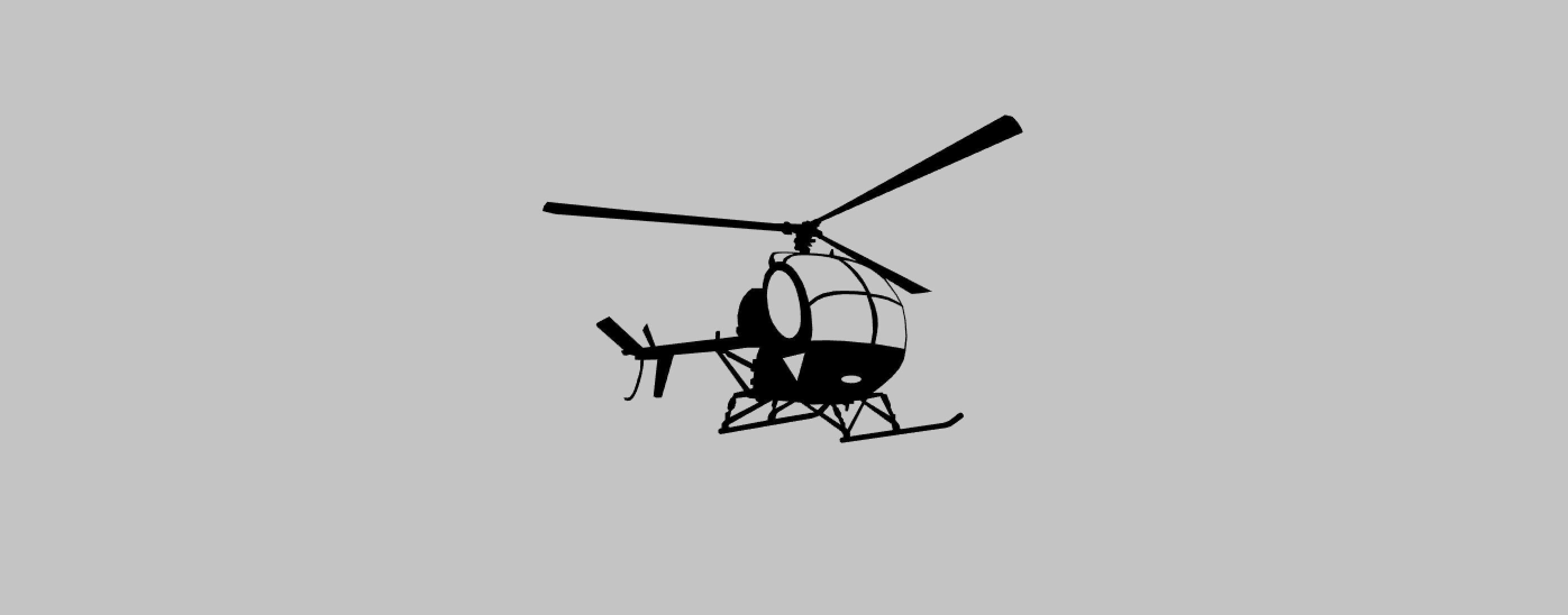 Sikorsky H60 Military Helicopter Vinyl Decal - 6 Inch Gloss White Sticker For Cars, Trucks & Walls