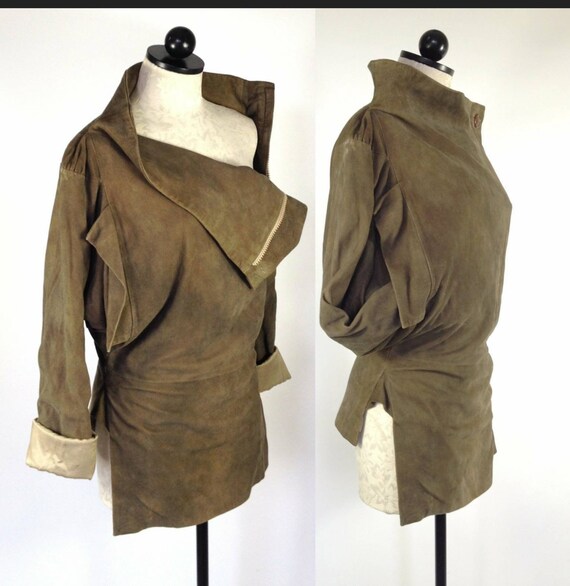 VIVIENNE WESTWOOD suede biker corset jacket